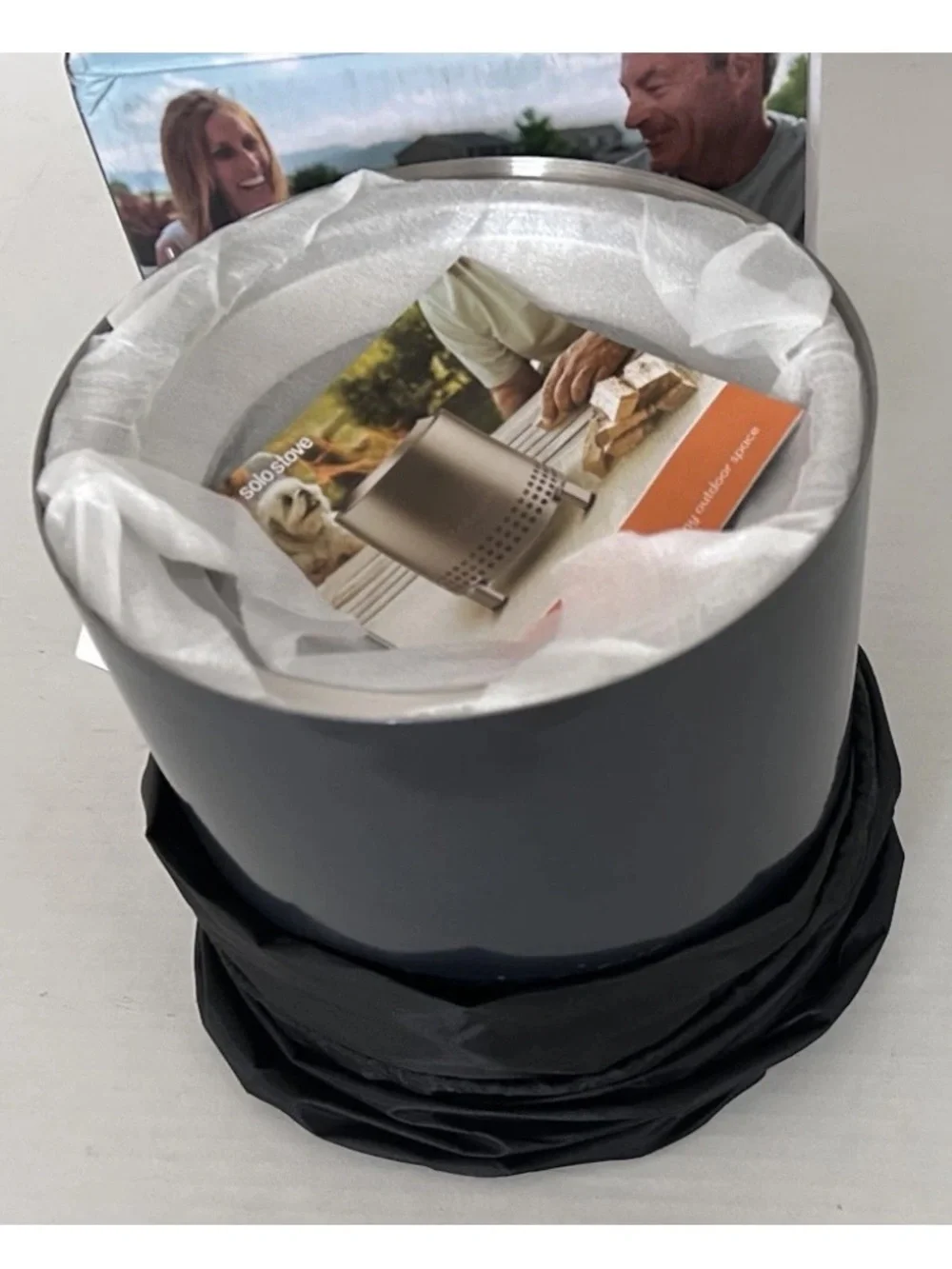 Solo Stove | Mesa XL Gunmetal Metallic Stainless Steel Table Top Fire Pit